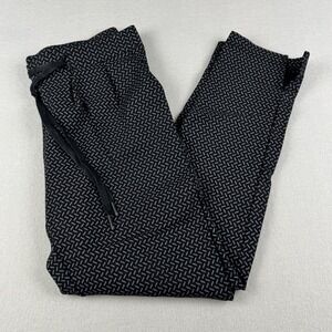 Betabrand Medium Long Classic Yoga Dressy Crop Pants Black Gray‎ pull on Stretch